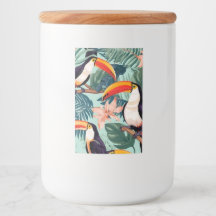 Papagaio Tropical Jar com Lid