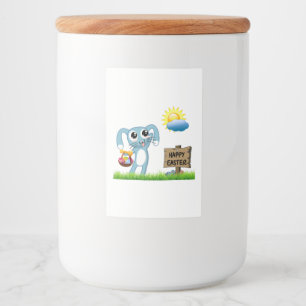 Rótulo Para Comida Páscoa Bunny quer um Felz pascoa