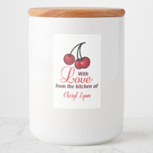 Rótulo Para Comida Personalizado a partir da cozinha de