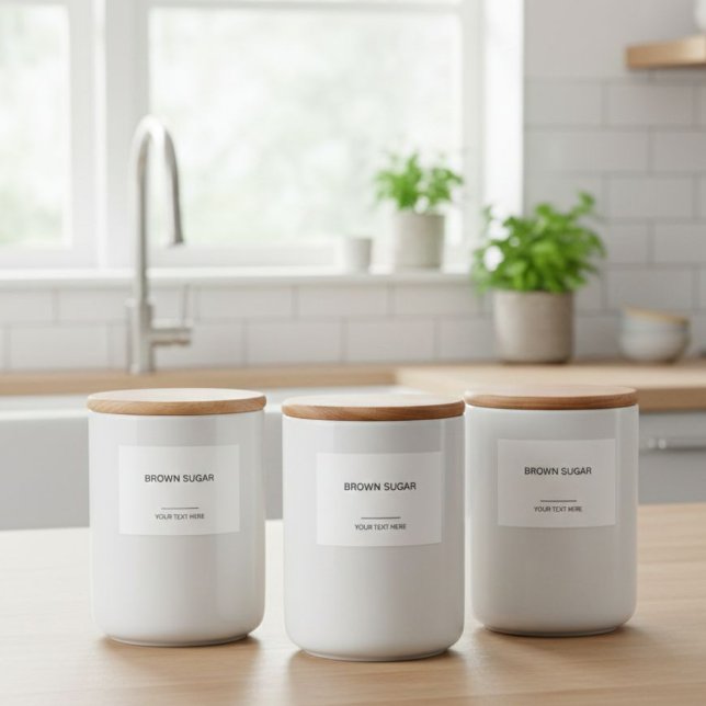 Rótulo Para Comida Personalized Organization Labels for Jars, Minimal (Criador carregado)