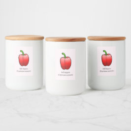 Rótulo Para Comida Pimentão Vermelho