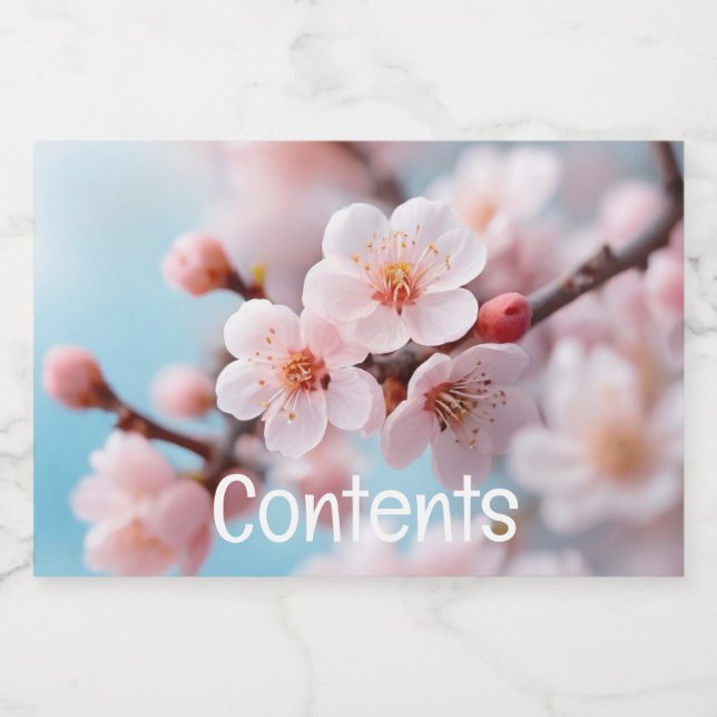 Rótulo Para Comida Pink Blossom Magic  (Rótulo Único)