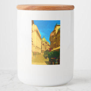 Rótulo Para Comida Pintura digital em Bucareste City