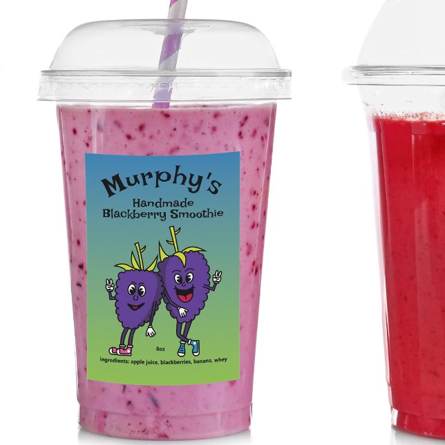 Rótulo Para Comida Pizza de Cartoon de Blackberry Boysenberry Pals e  (Criador carregado)