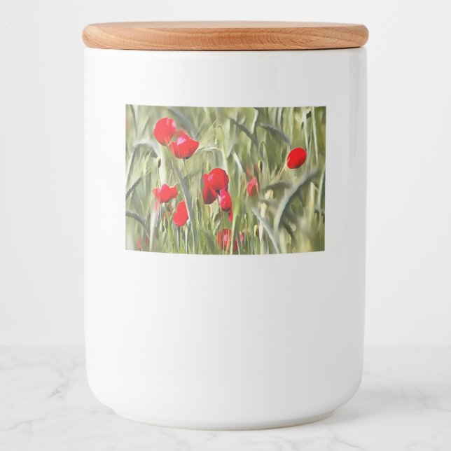 Rótulo Para Comida Poppies de Milho (Frente)