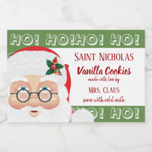Rótulo Para Comida Presente de Natal do Papai Noel