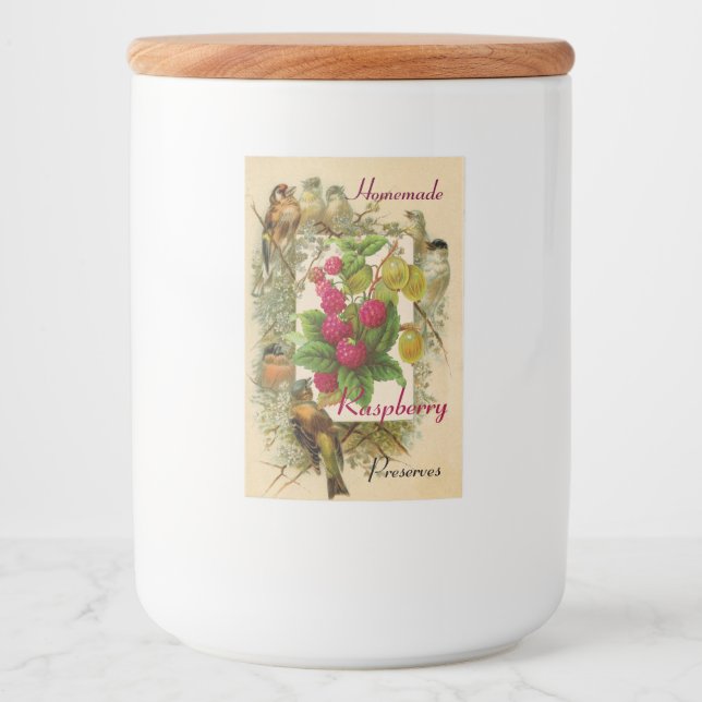 RÓTULO PARA COMIDA PRESERVAS DE FRUTAS/AVES E RASPBERRIES DA SEASON (Frente)