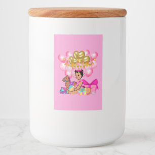 Rótulo Para Comida Princesa a Rosa