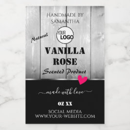 Rótulo Para Comida Produto de grão branco preto Rotulagens de produto