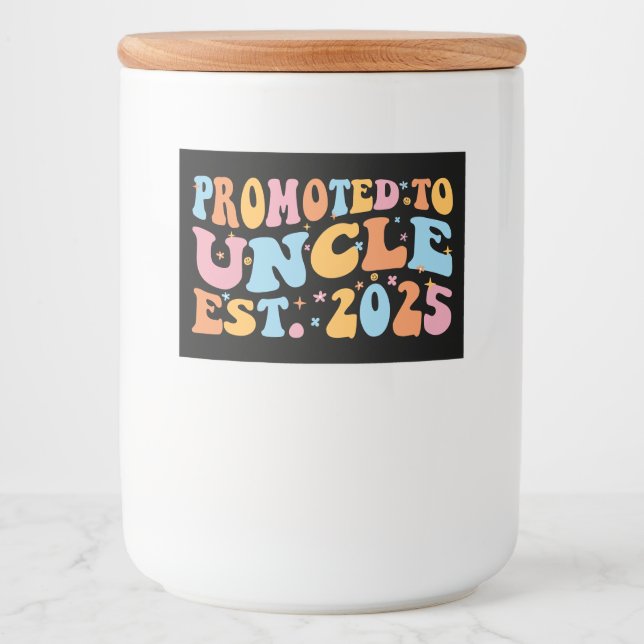 Rótulo Para Comida Promovido Ao Tio Est. 2025 III (Frente)