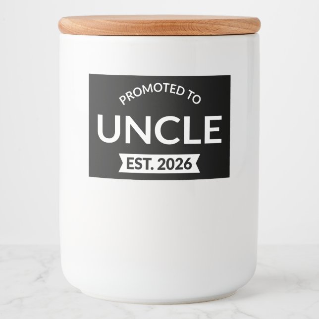 Rótulo Para Comida Promovido Ao Tio Est. 2026 II (Frente)