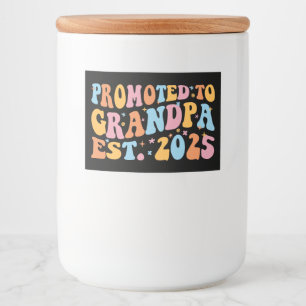 Rótulo Para Comida Promovido Ao Vovô Est. 2025 III