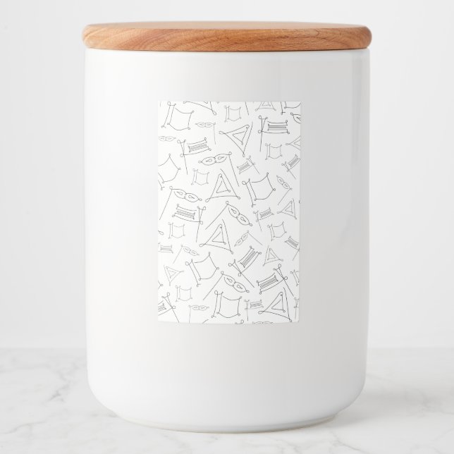 Rótulo Para Comida Purim (Frente)