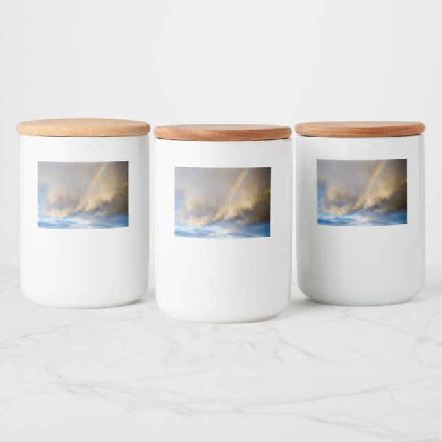 Rótulo Para Comida rebelião arco-íris (Garrafas)