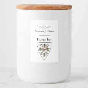 Rótulo Para Comida Rolos heráldicos das abelhas do vintage 4 no peso