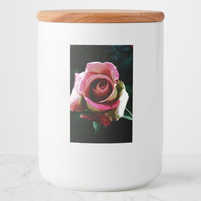 Rótulo Para Comida rosa   (Frente)
