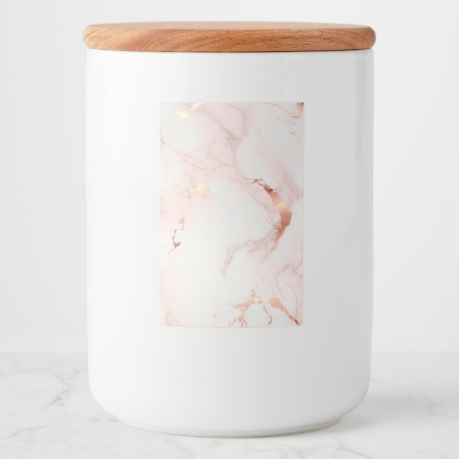 Rótulo Para Comida Rosa claro Jar com Lid (Frente)