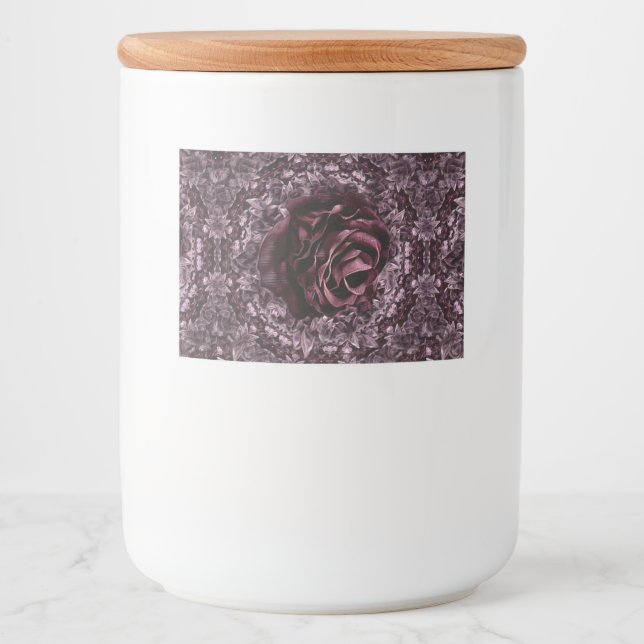 Rótulo Para Comida Rosa Mandala (Frente)