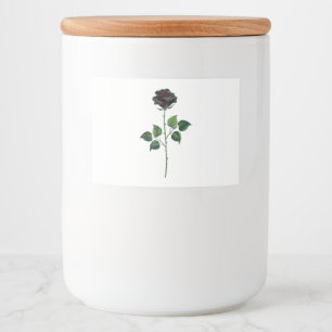 Rótulo Para Comida Rosa preto