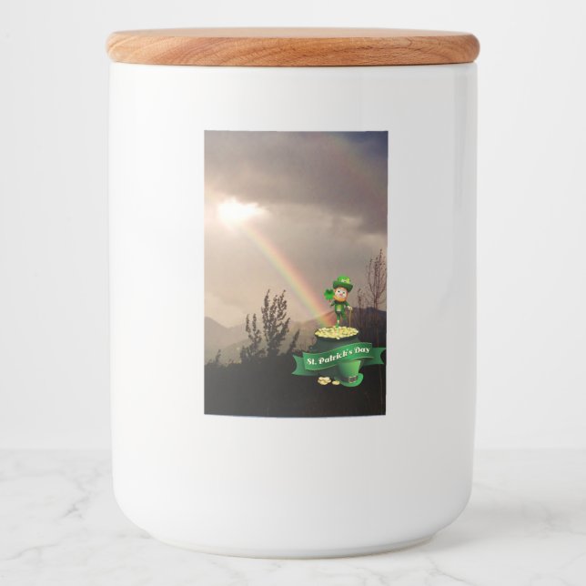 Rótulo Para Comida Rótulo 2x3 do Comida do arco-íris (Frente)