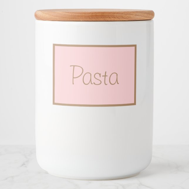 Rótulo Para Comida Rótulo de recipiente de comida Canister Massa (Frente)
