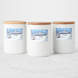 Rótulo Para Comida Rótulo do contêiner da Comida de inverno