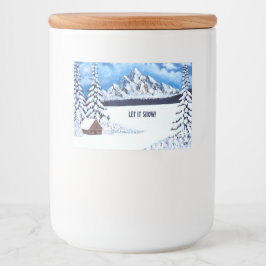 Rótulo Para Comida Rótulo do contêiner da Comida de inverno