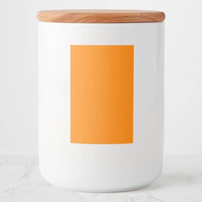 Rótulo Para Comida Rótulo do contêiner de Comida Neon Orange 2x3 pers (Frente)