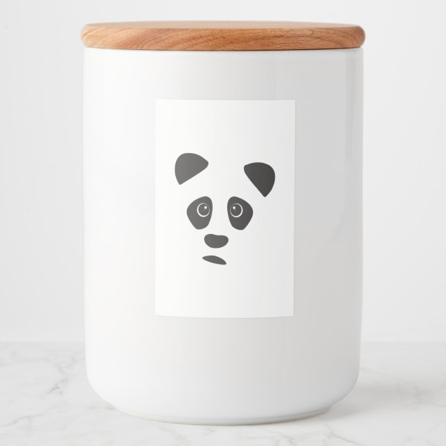 Rótulo Para Comida Sad Panda (Frente)