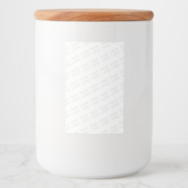 Rótulo Para Comida Seu logotipo clareado automaticamente e repetindo