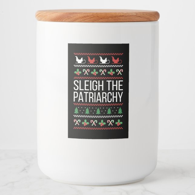 Rótulo Para Comida Sleigh O Patriarcado II (Frente)