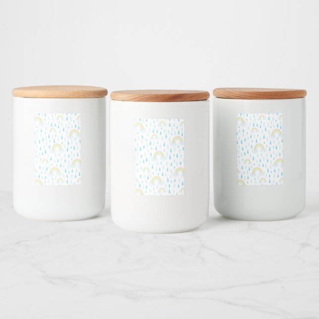 Rótulo Para Comida Sonhos do Arco-íris (Garrafas)