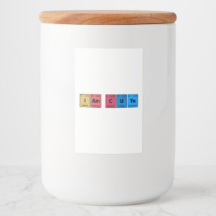 Rótulo Para Comida Sou Mesa Periódica