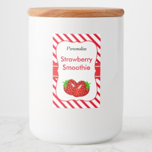 Rótulo Para Comida Strawberry Smoothie