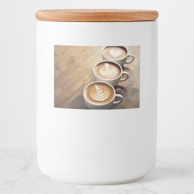 Rótulo Para Comida tarros de comidas decápsulas de café (Frente)