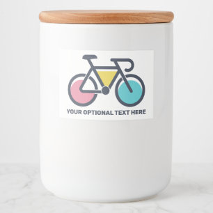 Rótulo Para Comida Texto Personalizado em Ciclo