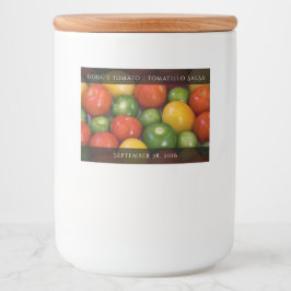 Rótulo Para Comida Tomates Amarelos Vermelhos e Tomálos Verdes
