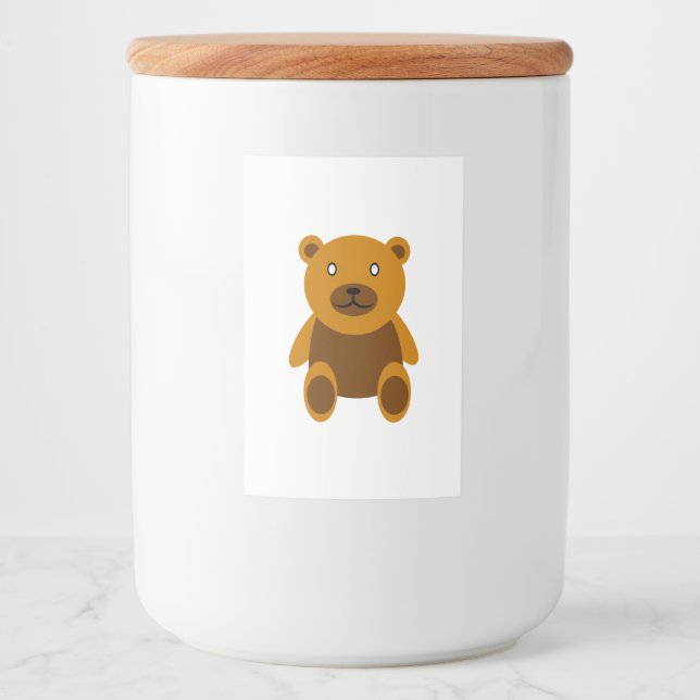 Rótulo Para Comida Turma-do-urso-pardo (Frente)
