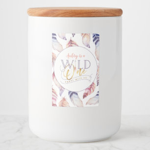 Rótulo Para Comida uma festa de aniversário selvagem do primeiro