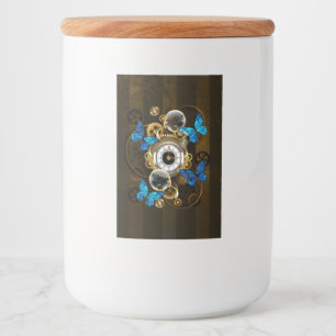 Rótulo Para Comida Ursos-galos e Borboletas Azuis