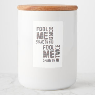 Rótulo Para Comida US Flag Black and White Vintage Retro