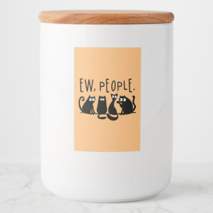 Rótulo Para Comida Uw Pessoas Engraçadas Gatos Pretos