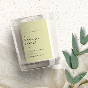 RÓTULO PARA COMIDA VELAS MODERNAS MÍNIMAS DE KRAFT ELEGANTE SIMPLES