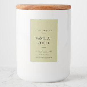 RÓTULO PARA COMIDA VELAS MODERNAS MÍNIMAS DE KRAFT ELEGANTE SIMPLES