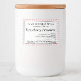 Rótulo Para Comida Verificação Vermelha do Texto Necessário ATUALIZAD