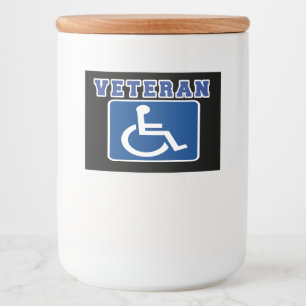 Rótulo Para Comida Veterano deficiente