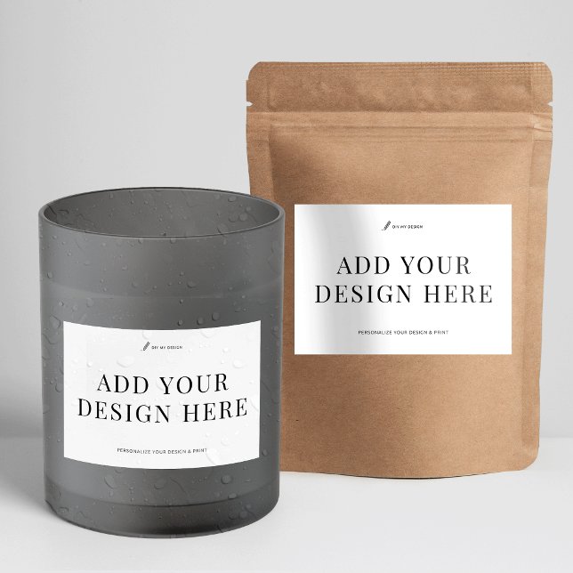 Rótulo Para Comida Waterproof Label Printing 3x2" Product Packaging (Waterproof product label printing 3x2" rectangle stickers - can be used for food, cosmetics and more)