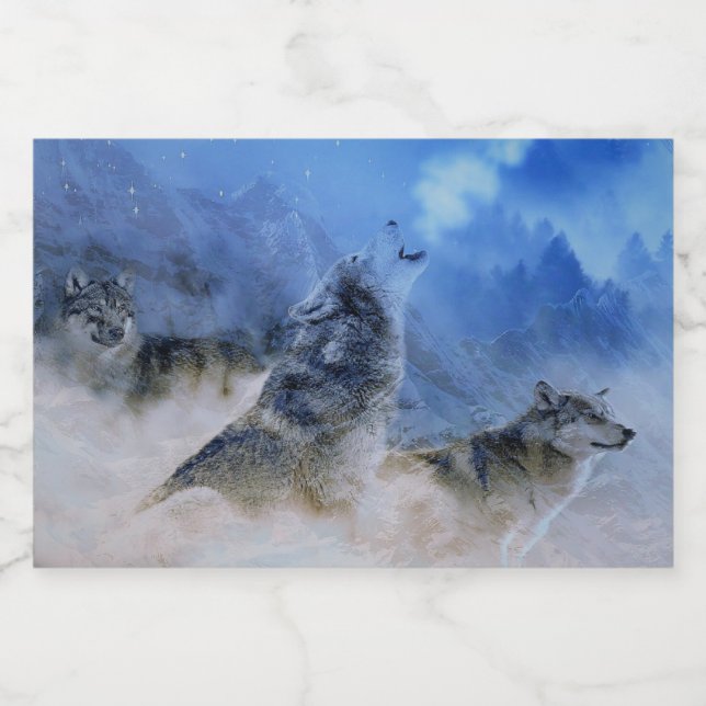 Rótulo Para Comida Wolf Spirits (Rótulo Único)