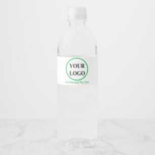 RÓTULO PARA GARRAFA D'ÁGUA ADICIONE O SEU LOGOTIPO AQUI