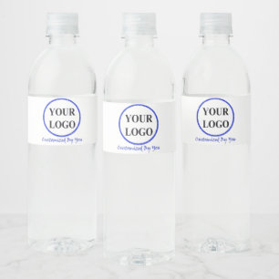 RÓTULO PARA GARRAFA D'ÁGUA ADICIONE O SEU LOGOTIPO AQUI